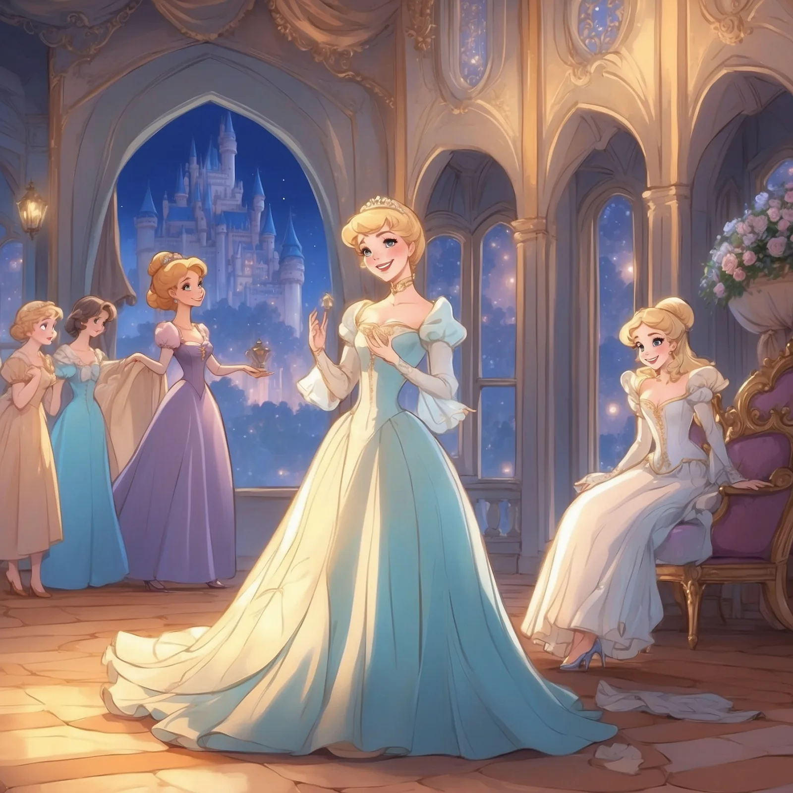 Illustration from the story The Magical Tale of Cinderella