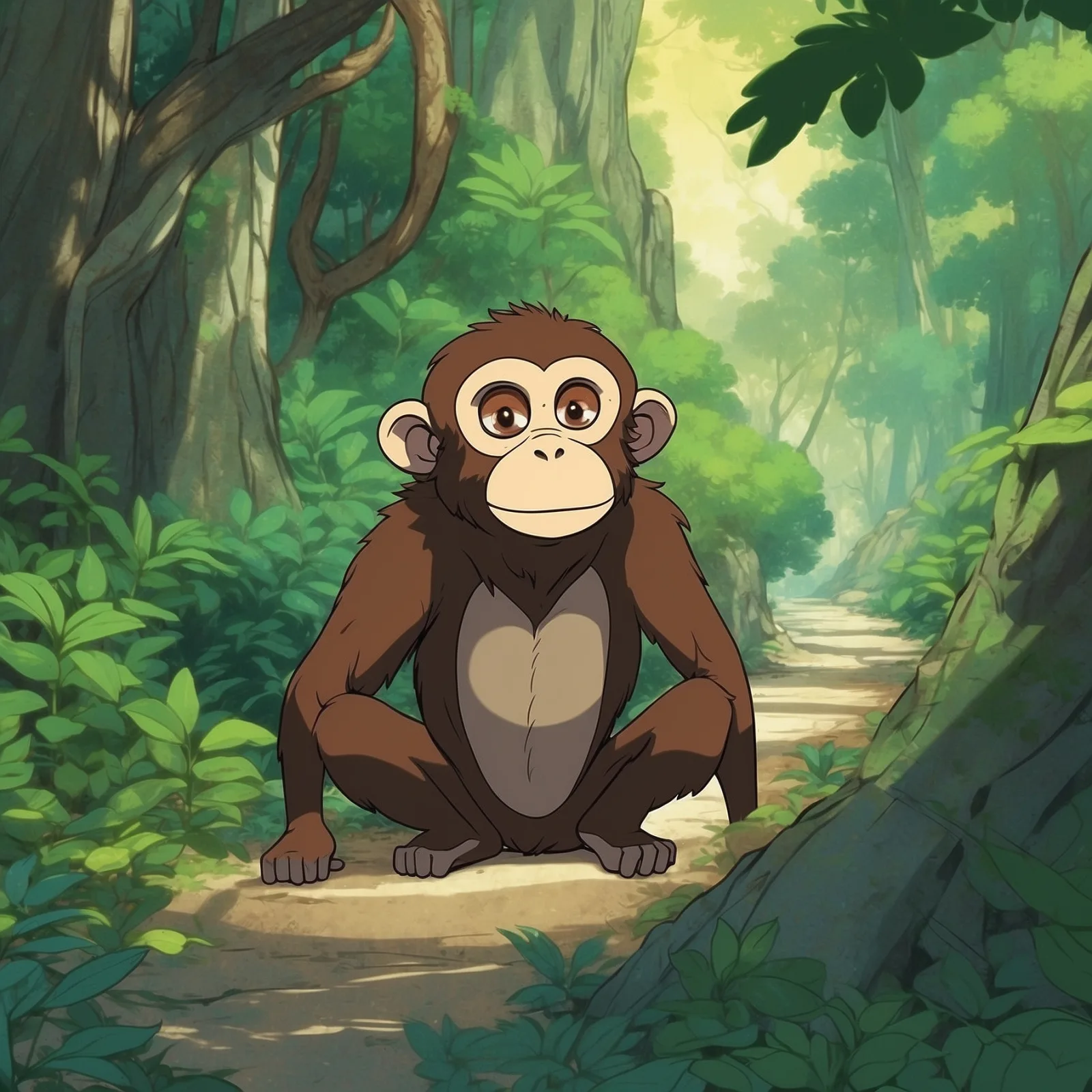 Illustration from the story The Monkey’s Heart