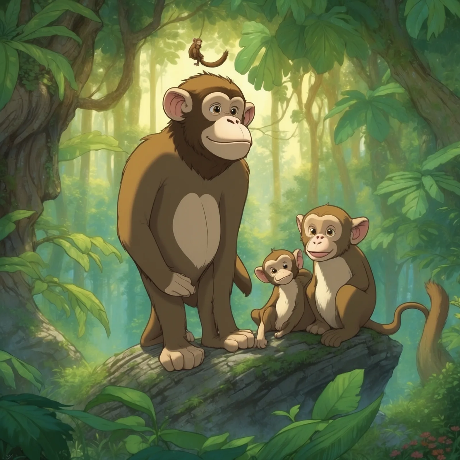 Illustration from the story The Monkey’s Heart