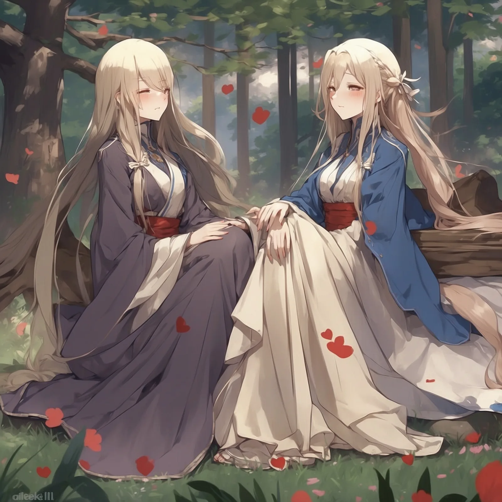 Illustration from the story The Nightingale