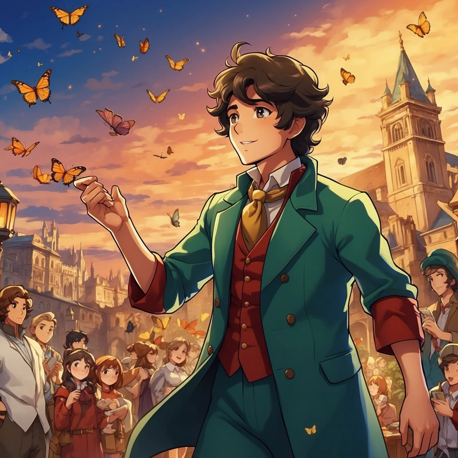 The Pied Piper… and BUTTERFLIES! – illustration