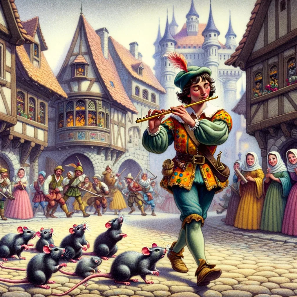 The Pied Piper of Hamelin – illustration