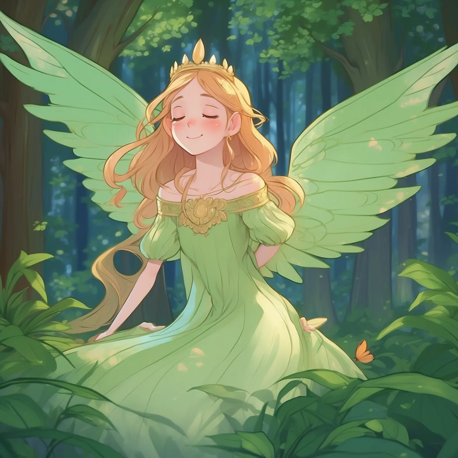 Illustration from the story The Princess Mayblossom