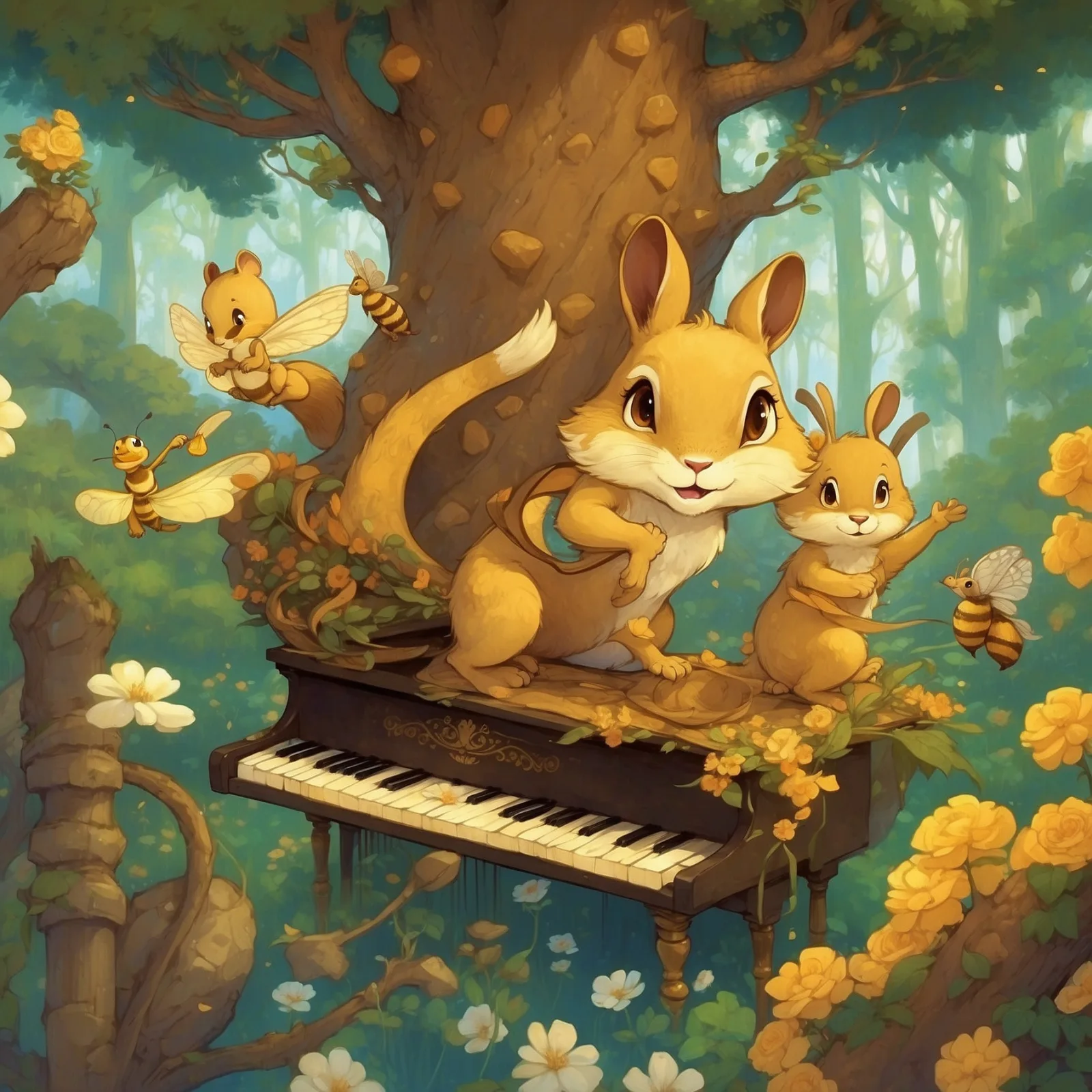 Illustration from the story The Queen Bee