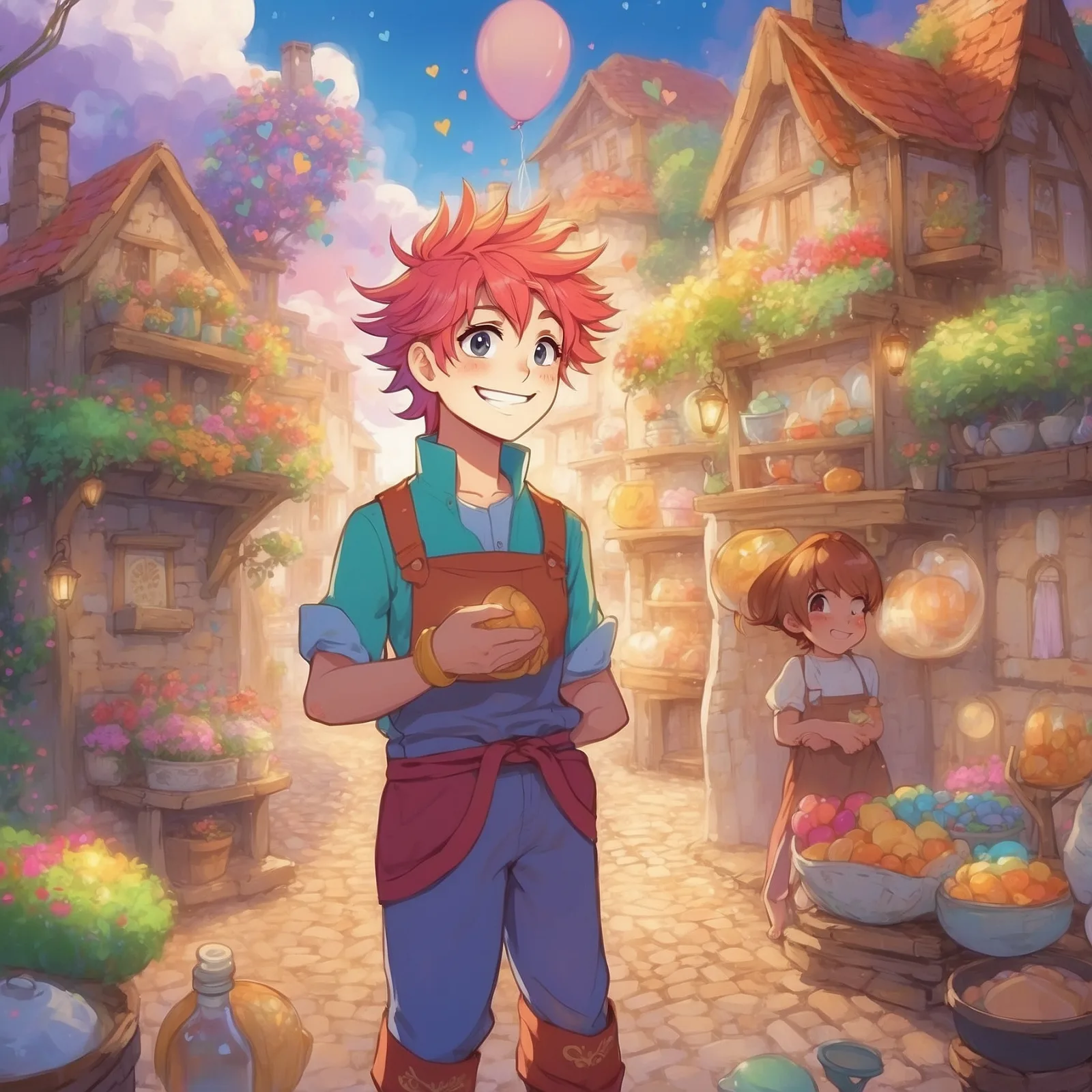 Illustration from the story The Queer Little Baker Man