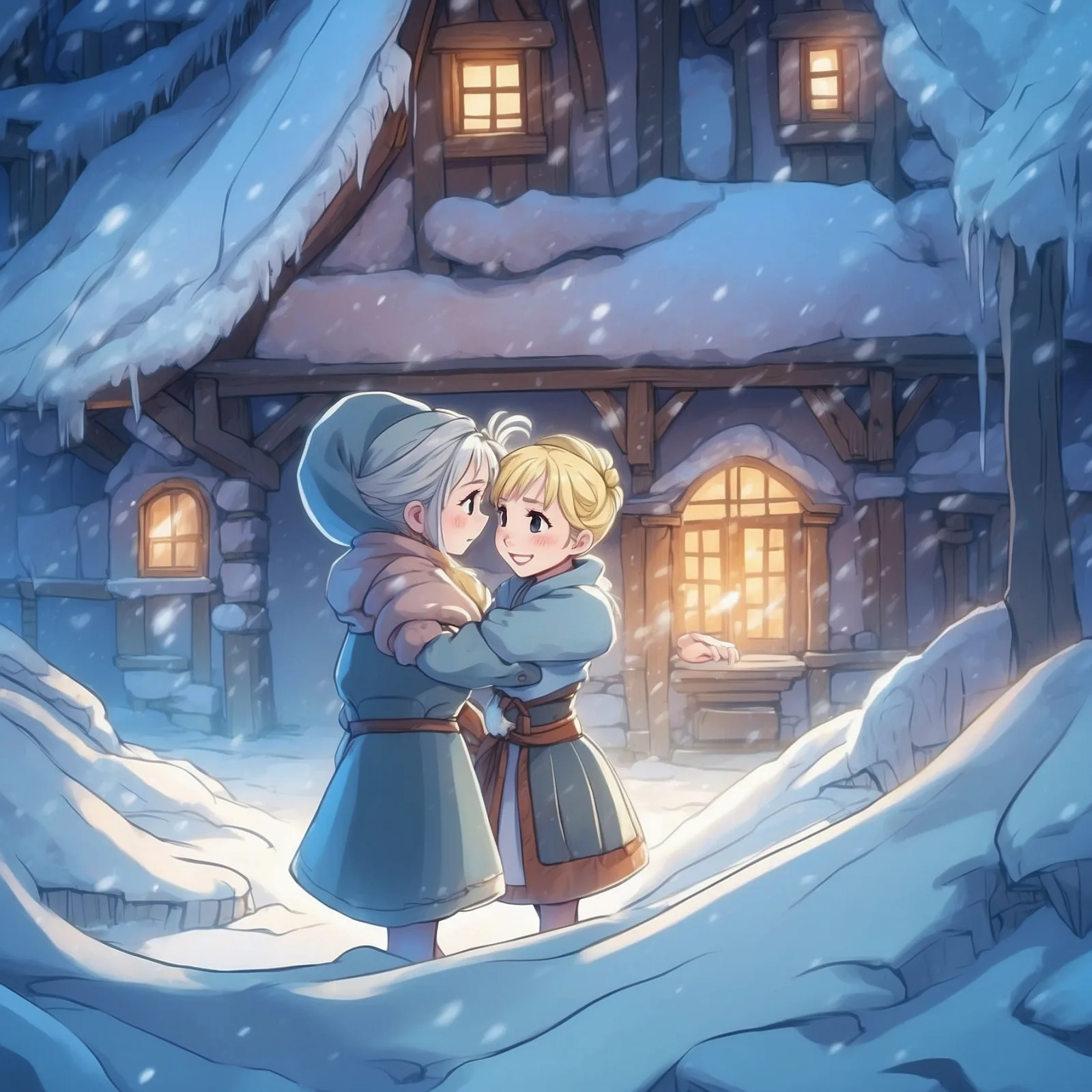 Illustration from the story The Snow Queen