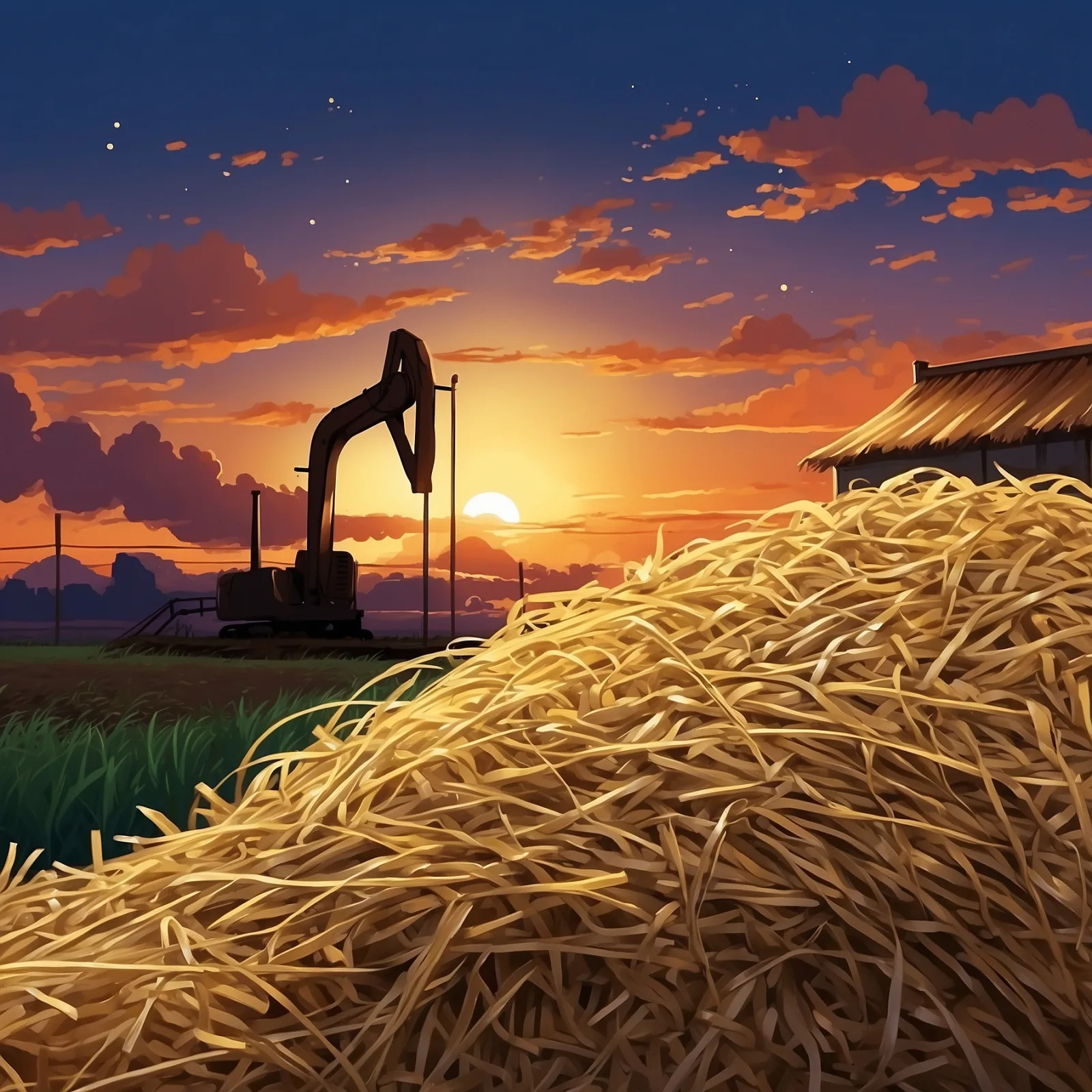 The Straw, The Coal, and The Bean – illustration