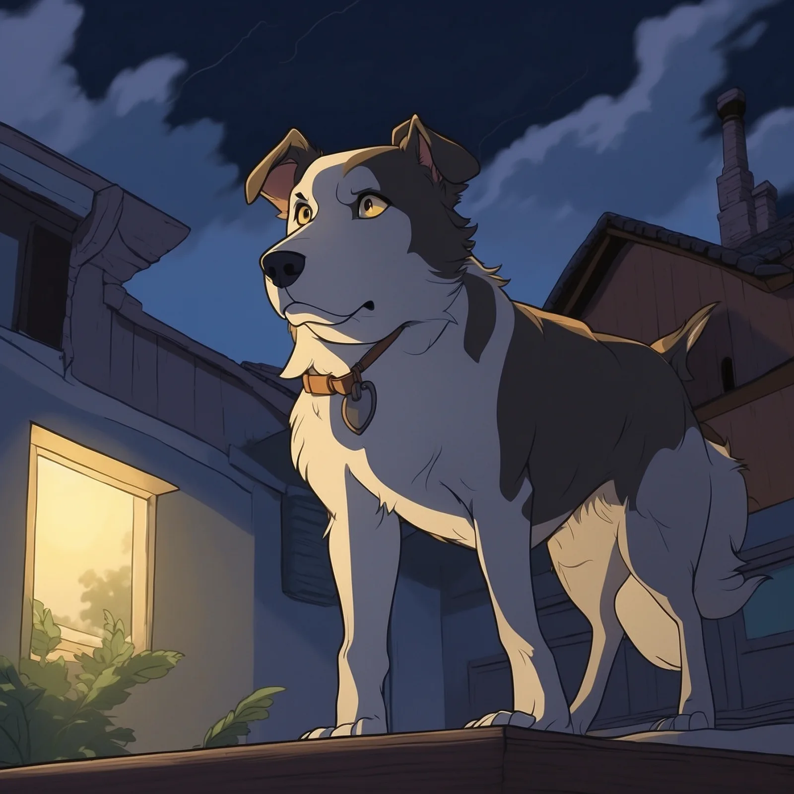 Illustration from the story The Thief and the House-Dog