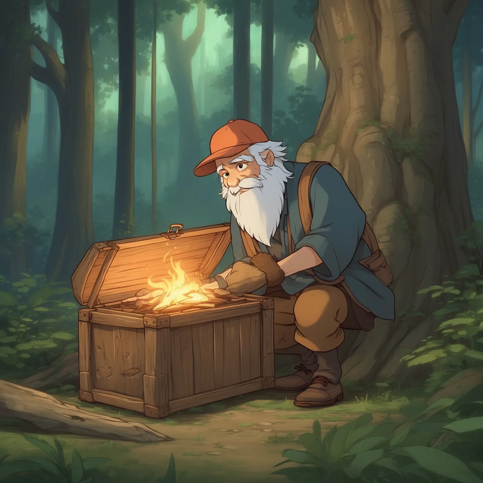 Illustration from the story The Tinderbox