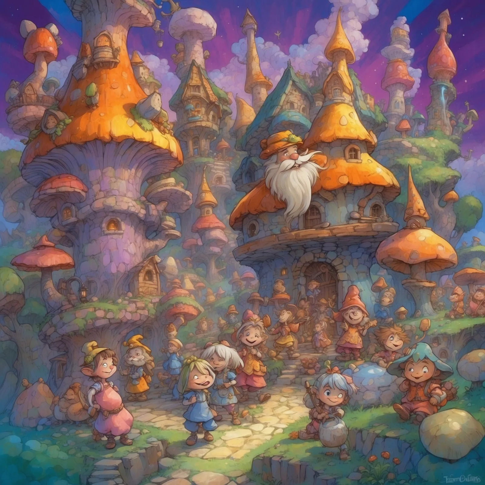 Illustration from the story The Troll Wedding