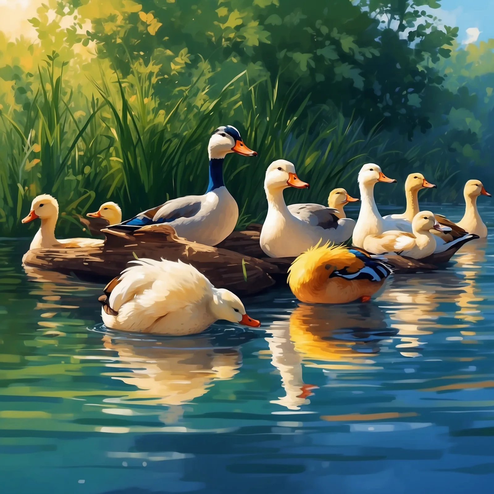 The Twelve Wild Ducks – illustration
