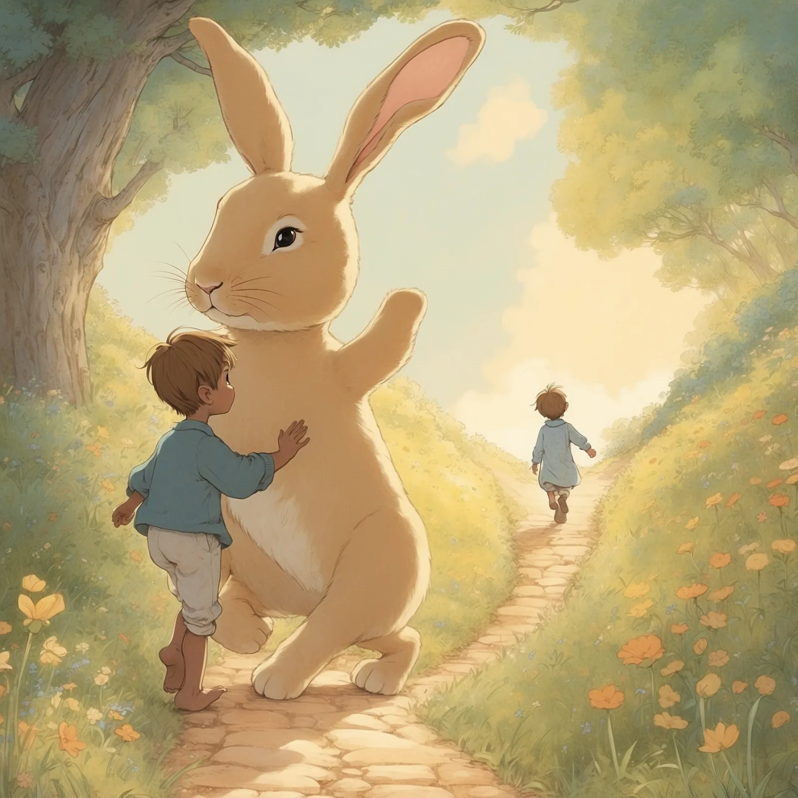 Illustration from the story The Velveteen Rabbit