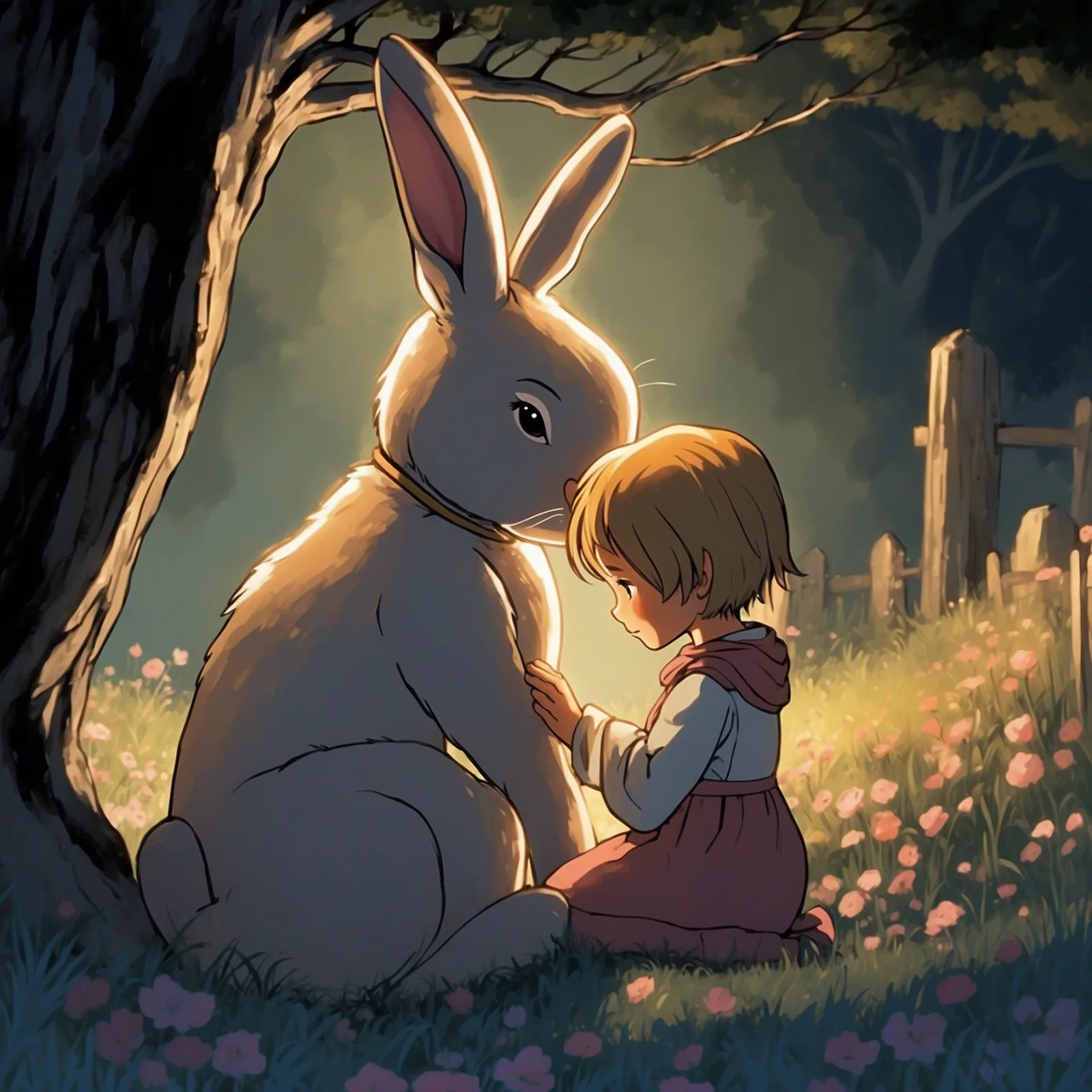 Illustration from the story The Velveteen Rabbit