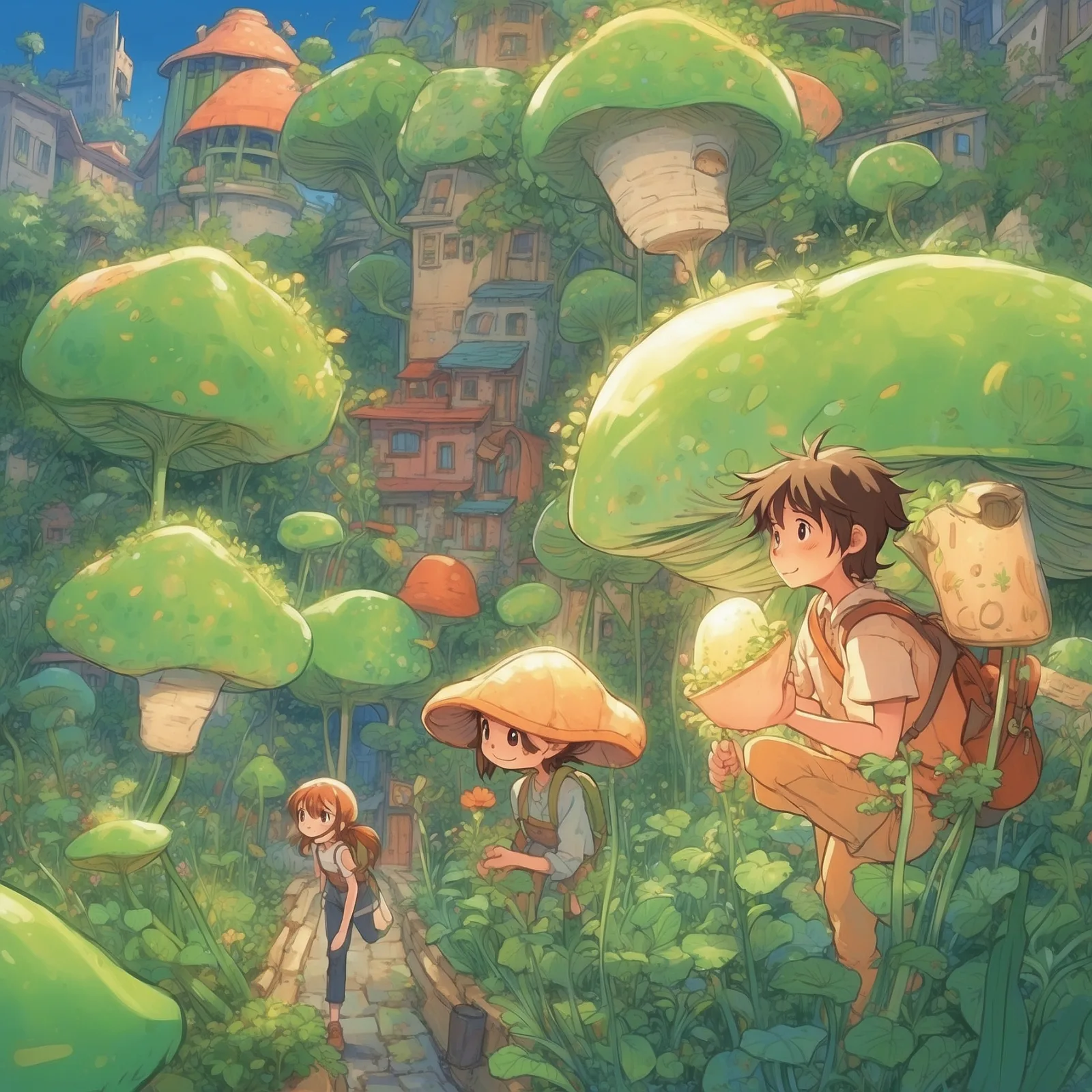 Illustration from the story The Weeds