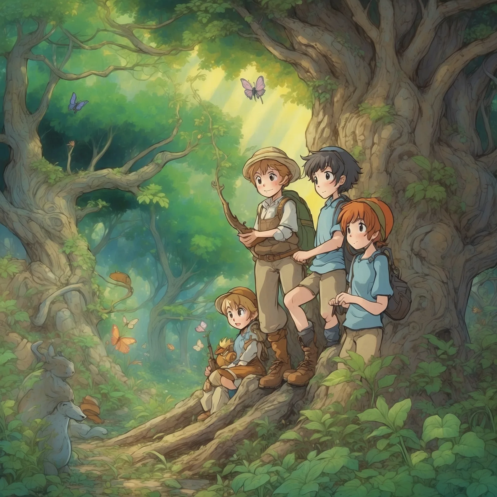 Illustration from the story The Weeds