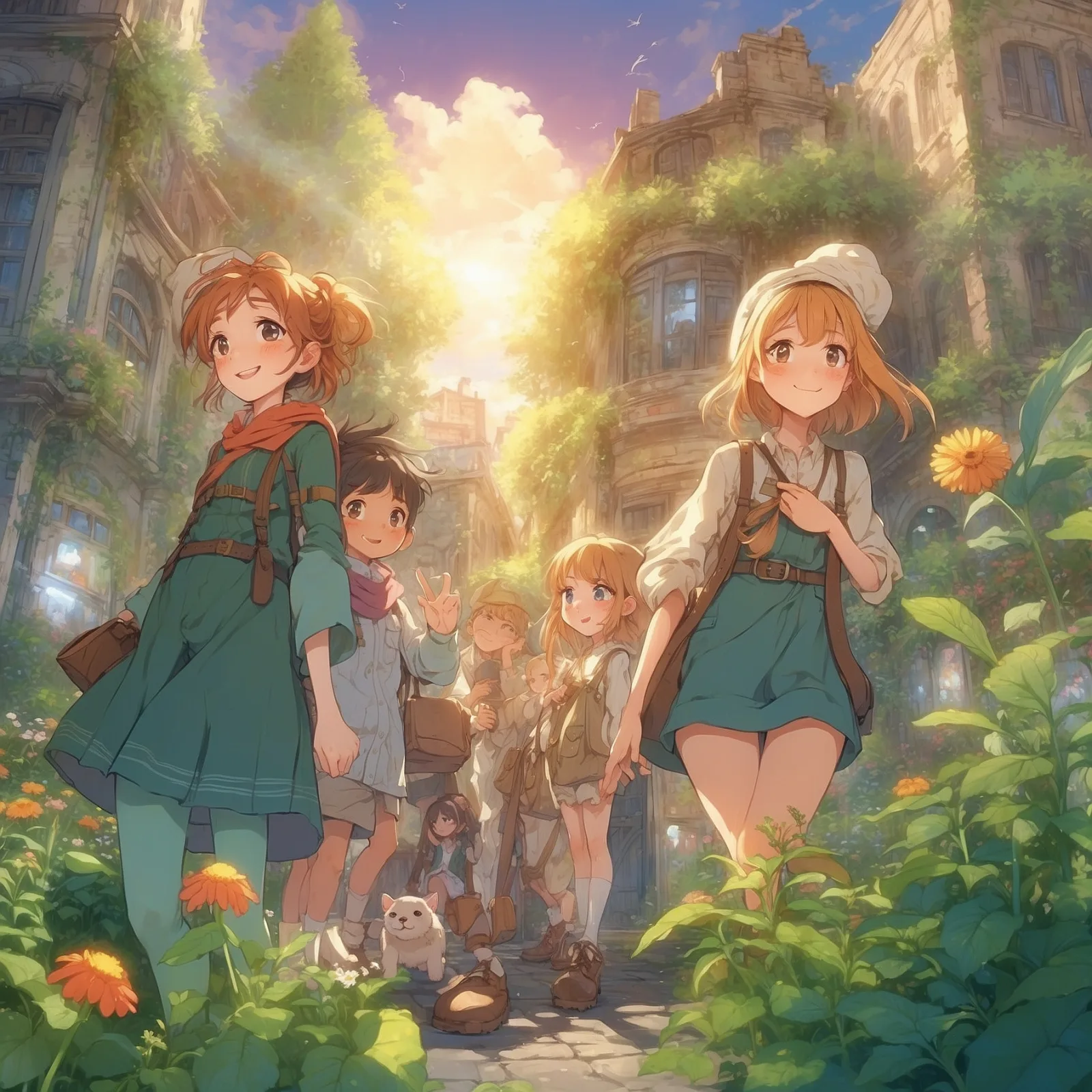 Illustration from the story The Weeds