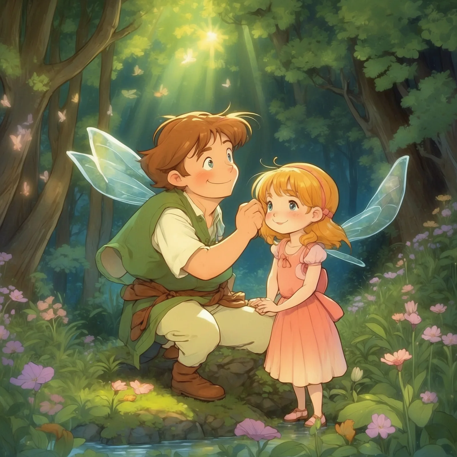 Illustration from the story Thumbelina