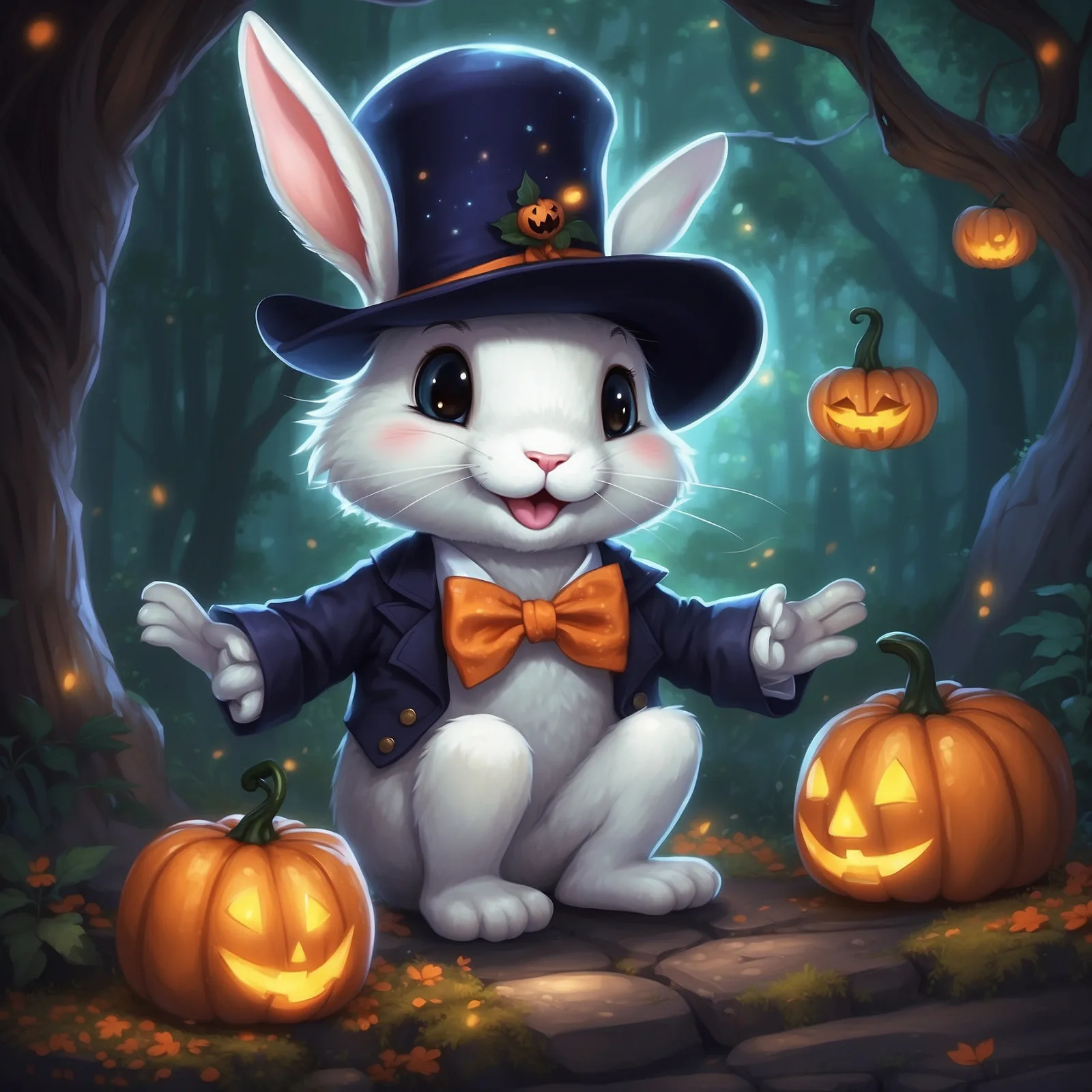 Illustration from the story Twinkling Feet’s Halloween