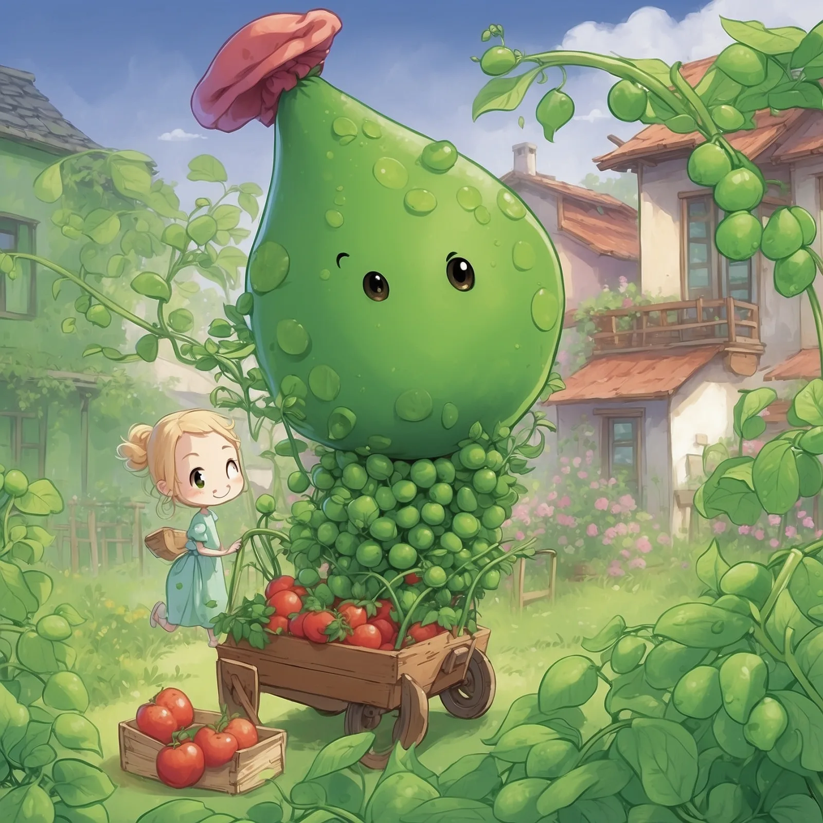 Illustration from the story Whatever Happened to the Pea?