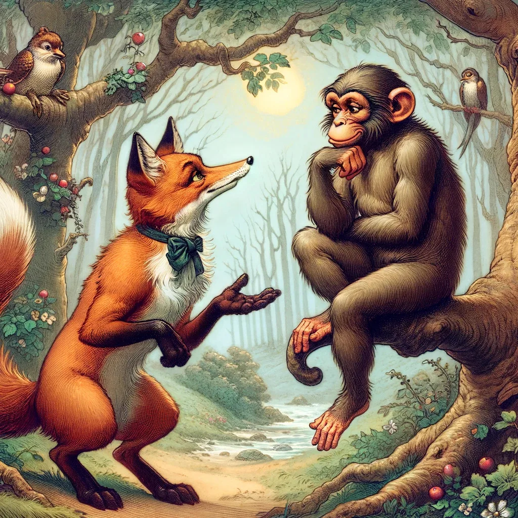 Fictional Fox The Ass, the Fox, and the Lion Bedtime Story